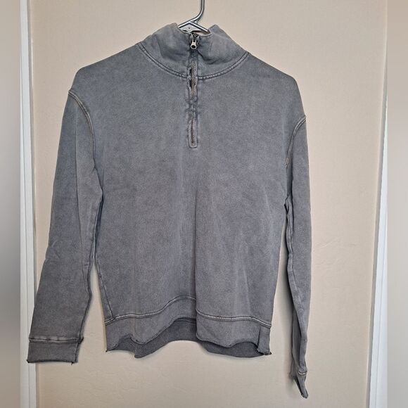 Hello Nite NWT Harley Zip Pullover Size Small in Eiffel Tower Gray Color Comfy - Picture 1 of 9